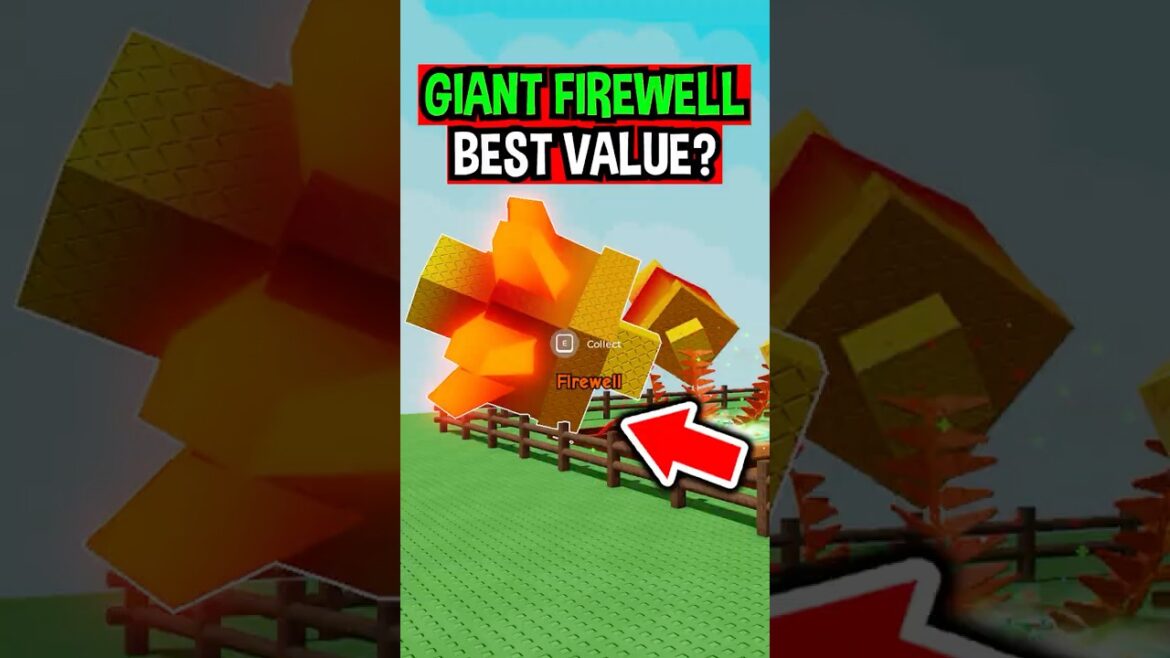 GIANT FIREWELL FRUIT in Roblox Grow a Garden..