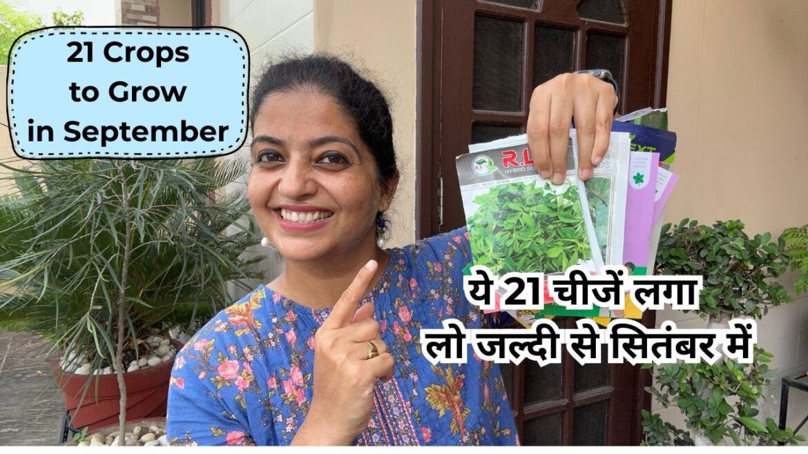 🥦21 Crops to Grow in September | 🌍सितंबर में उगाएं ये 21 फसलें | Episode 44