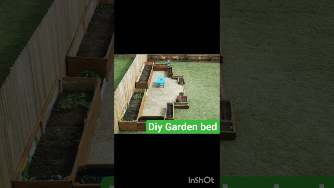 Diy Garden Bed #diy #gardenbed #garden #gardendesign #gardening #backyarddesign #diygarden