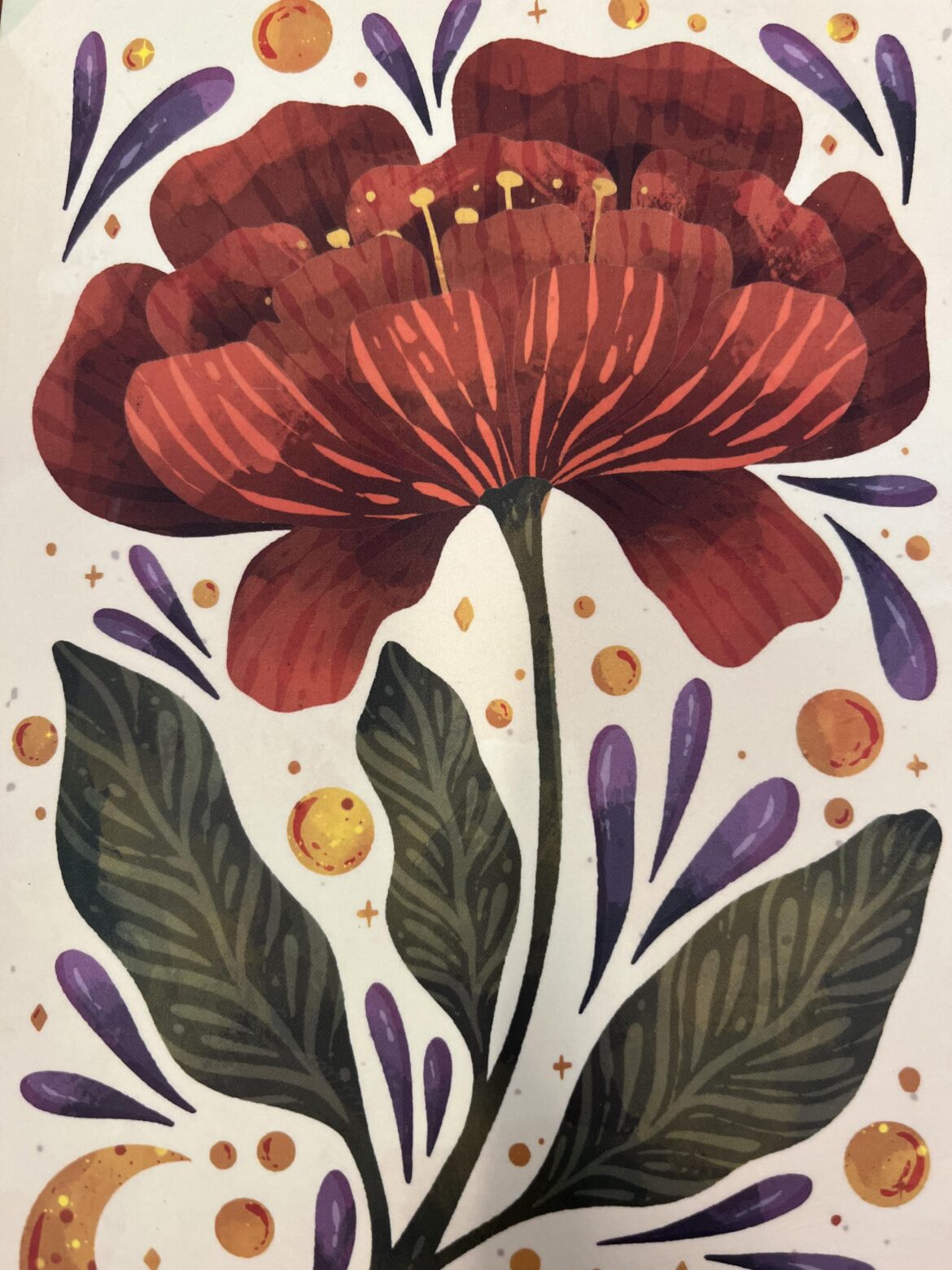flower on denik notebook cover?