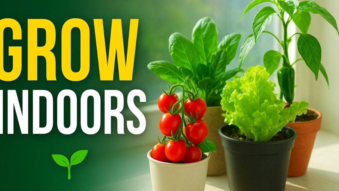 Grow Vegetables Indoors 🌱 Easy Container Gardening Tips for Beginners