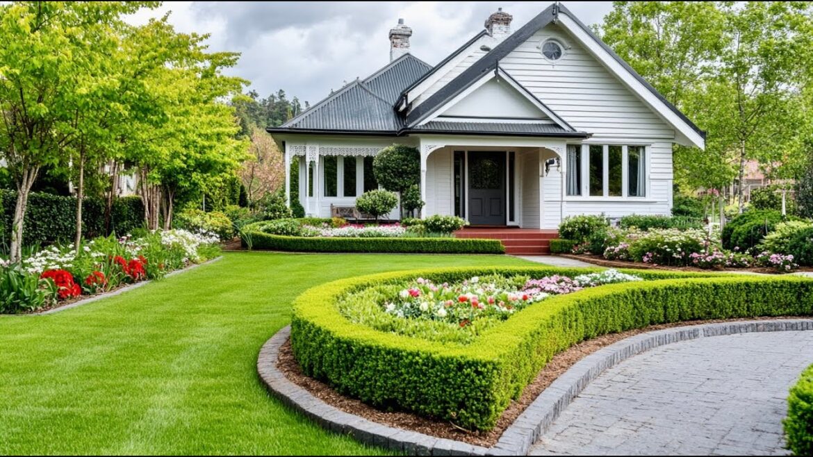 Front Yard Landscaping Design: Clean, Elegant Garden Ideas for Your Home This Year!