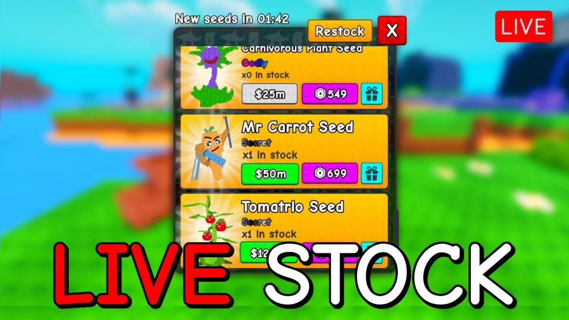 PLANTS VS BRAINROTS STOCK AND TRADE 24/7 🔴 LIVE! PLANTS VS BRAINROTS STOCK AND TRADE 24/7 🔴 LIVE!