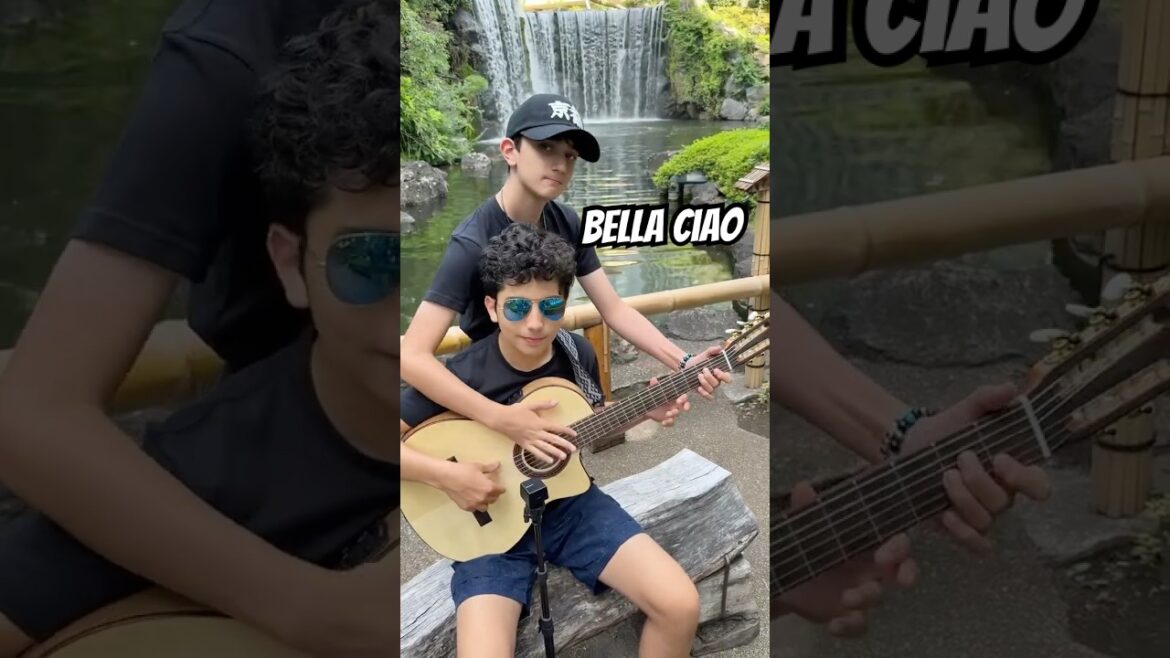 Bella Ciao in this 400 year old Japanese Garden #shorts