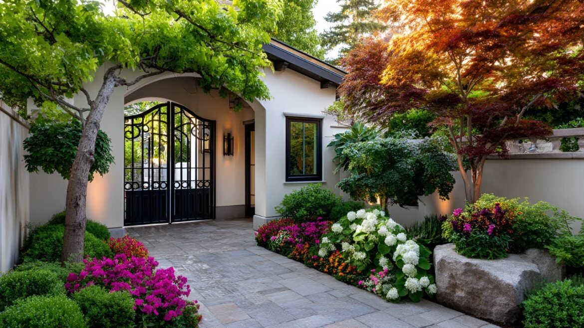 Transform Your Entryway: Simple Yet Elegant Front Yard Garden Ideas with Arches & Gates Transform Your Entryway: Simple Yet Elegant Front Yard Garden Ideas with Arches & Gates