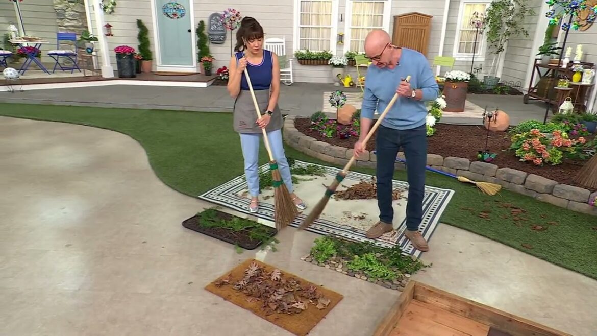 Ultimate Innovations Coconut Palm Outdoor Broom and Brush Set on QVC