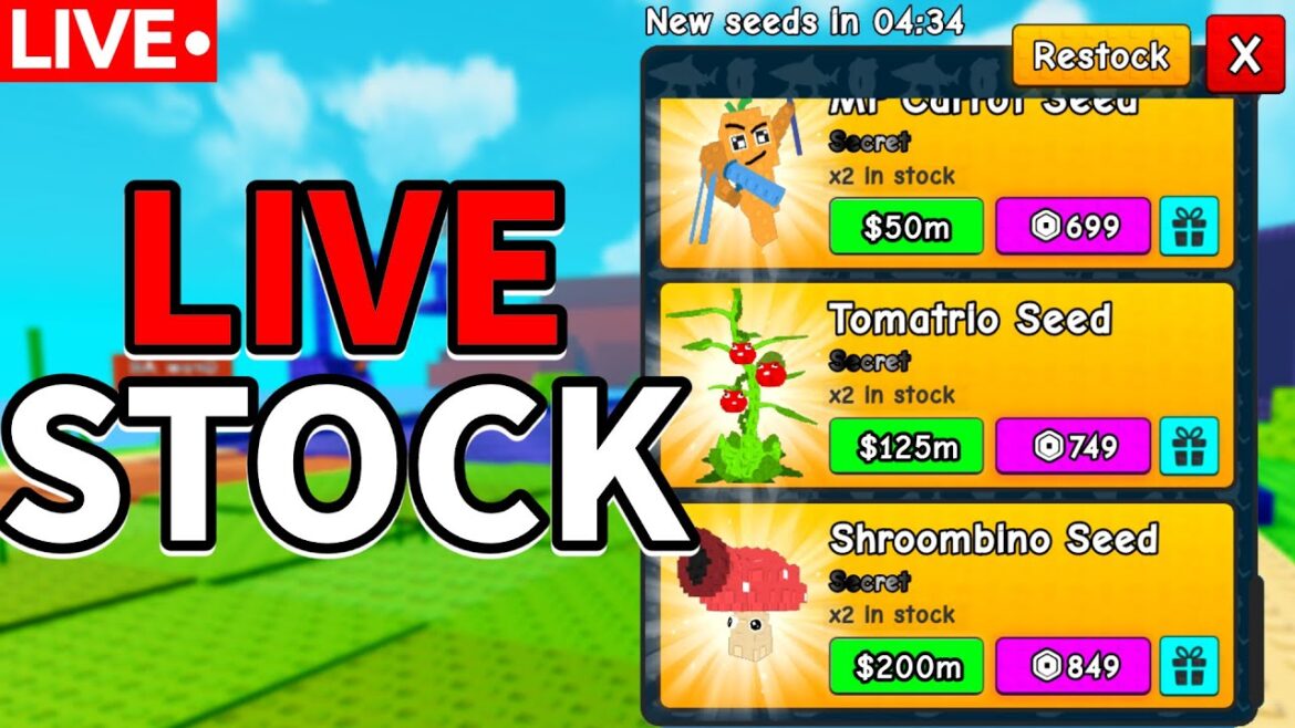 PLANTS VS BRAINROTS STOCK LIVE! 🔴 24/7 Trade + Weather!