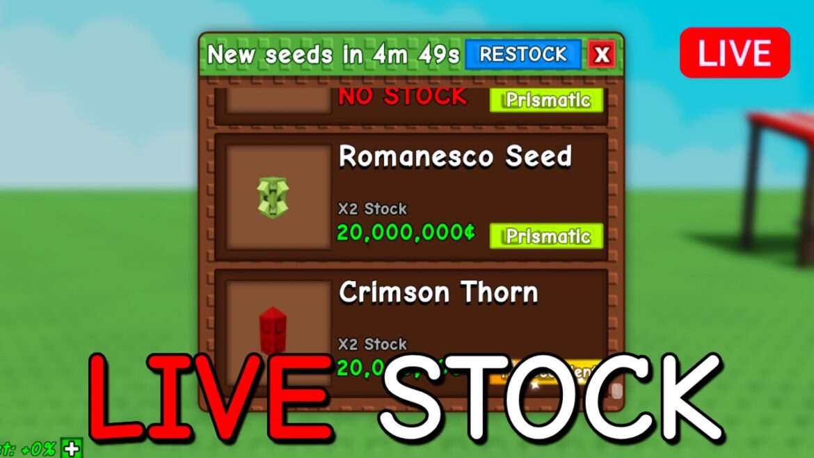 GROW A GARDEN STOCK AND TRADE 24/7 🔴 LIVE NOW