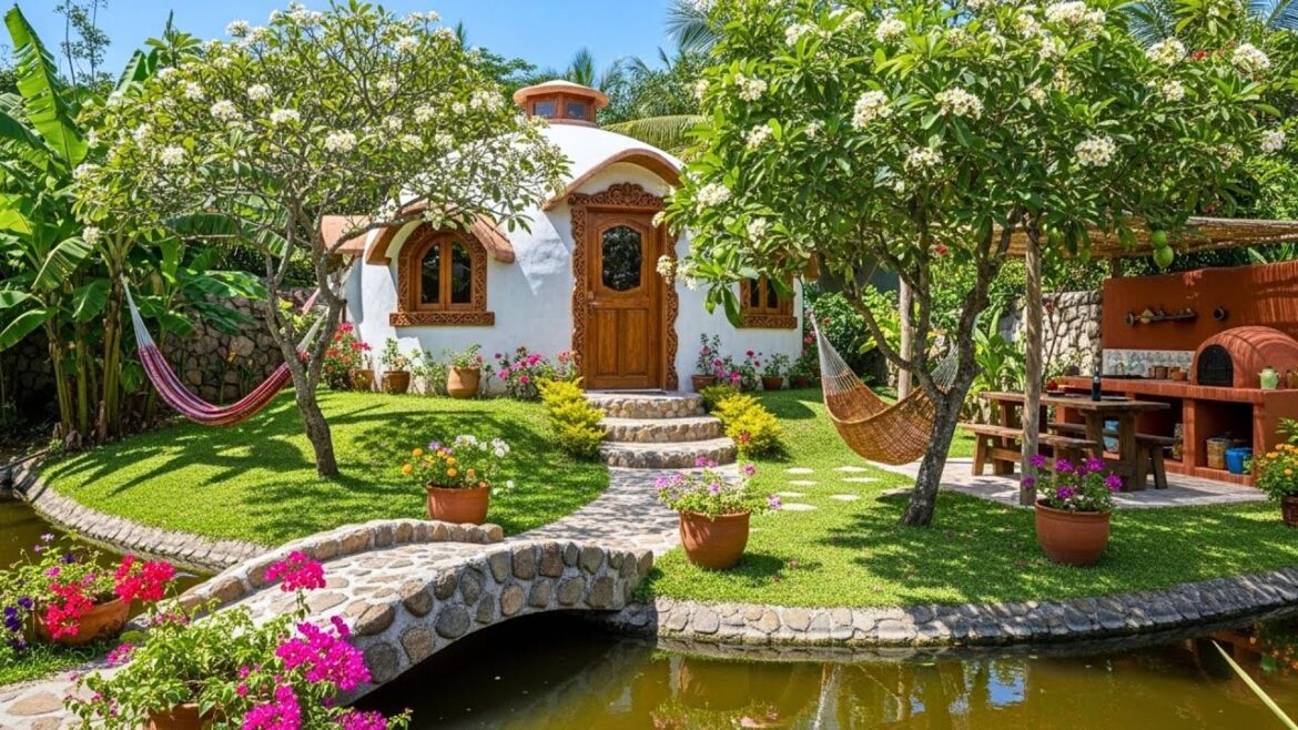 43 Hacienda Style Outdoor Kitchens For Tiny Homes With Hammock, Garden Bridge, And Shaded Paradise 43 Hacienda Style Outdoor Kitchens For Tiny Homes With Hammock, Garden Bridge, And Shaded Paradise