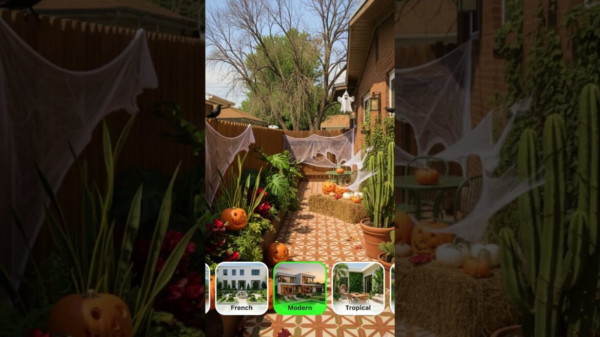 Spooky Garden Design Tour – Before and After Halloween Makeover #beforeandafter #backyardideas Spooky Garden Design Tour – Before and After Halloween Makeover #beforeandafter #backyardideas