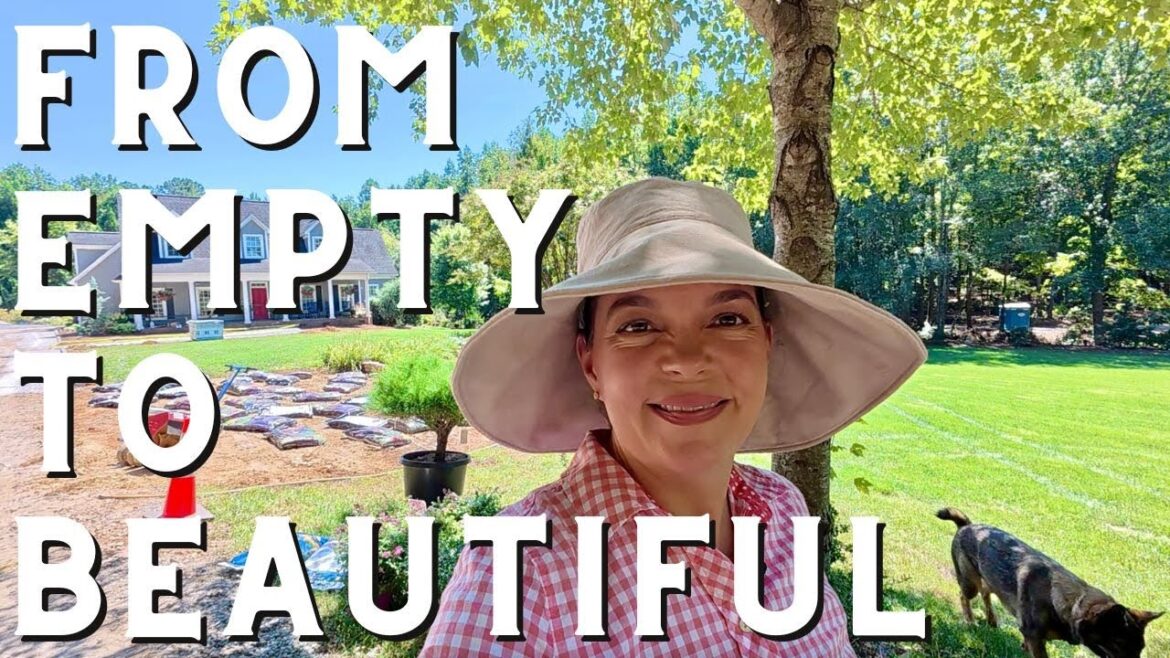 From Empty Space to Stunning Flower Bed