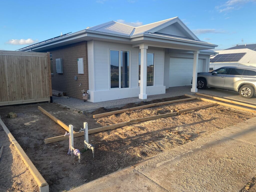 Input for new front garden