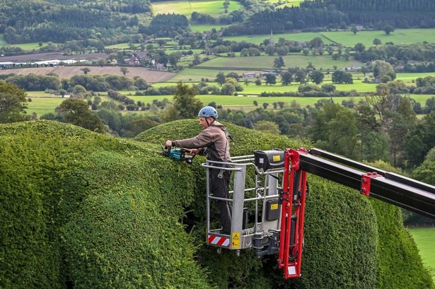 Powis Castle in Welshpool, mid Wales.