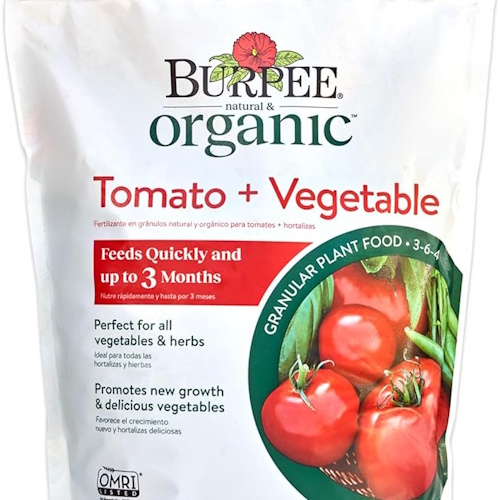 Burpee tomato and vegetable fertilizer