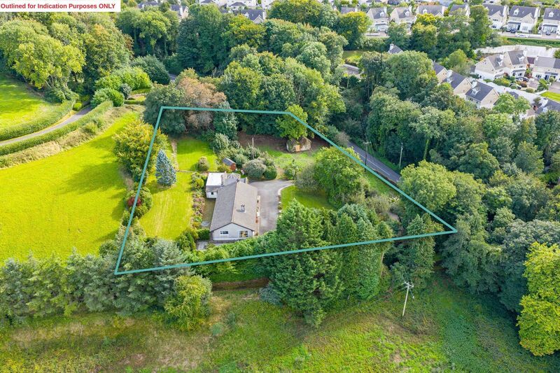 Treetops, on 1.3 acres,  is on Clarke's Hill, near the 850 home scheme Mount Oval Village