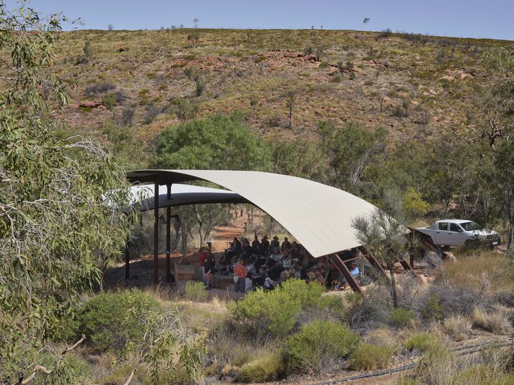 The final day of the program was delivered on-Country in Orminston Gorge (shelter designed by Susan Dugdale and Associates).