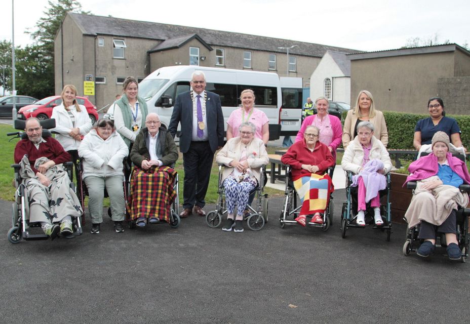 Staff were joined by Cllr Joe Sullivan, Chairman of Wexford County Council at the official opening of St John's Community activity garden at St John's Community Hospital.