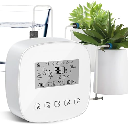 Smart Automatic Plant Watering System - Plant Watering Devices for 20 Potted Plants&#65292;auto Drip Irrigation System Programmable Timer &amp; Compatible With Alexa