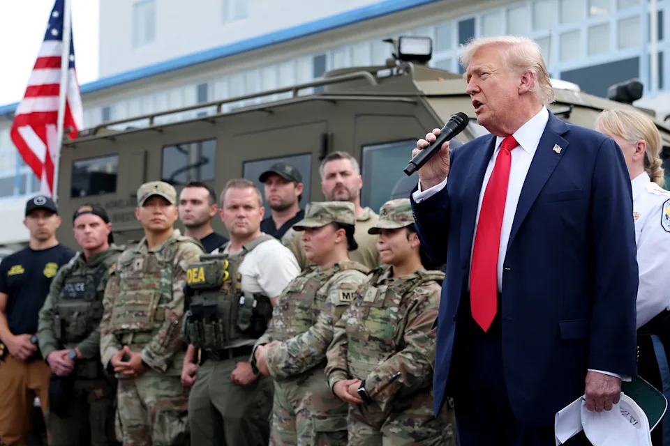 Donald Trump, himself a convicted felon, has positioned himself as a tough-on-crime president. / Anna Moneymaker/Getty Images