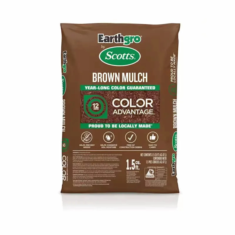 Brown Wood Shredded Bagged Mulch