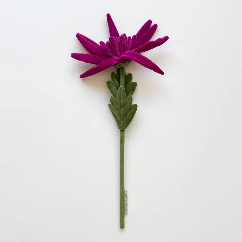 One of the plush flowers included in Cj Hendry's Flower Market 2.0