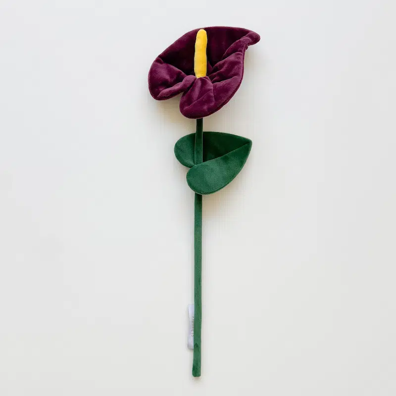 One of the plush flowers included in Cj Hendry's Flower Market 2.0