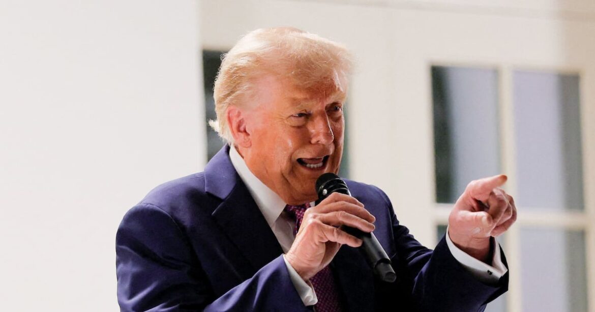 Donald Trump Finally Shows Off His Rose Garden Patio Makeover