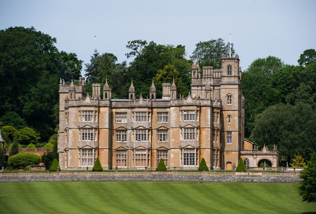 a shot of Englefield House from afar
