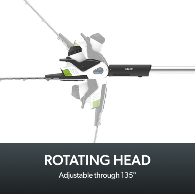 Parts of the Gtech hedge trimmer