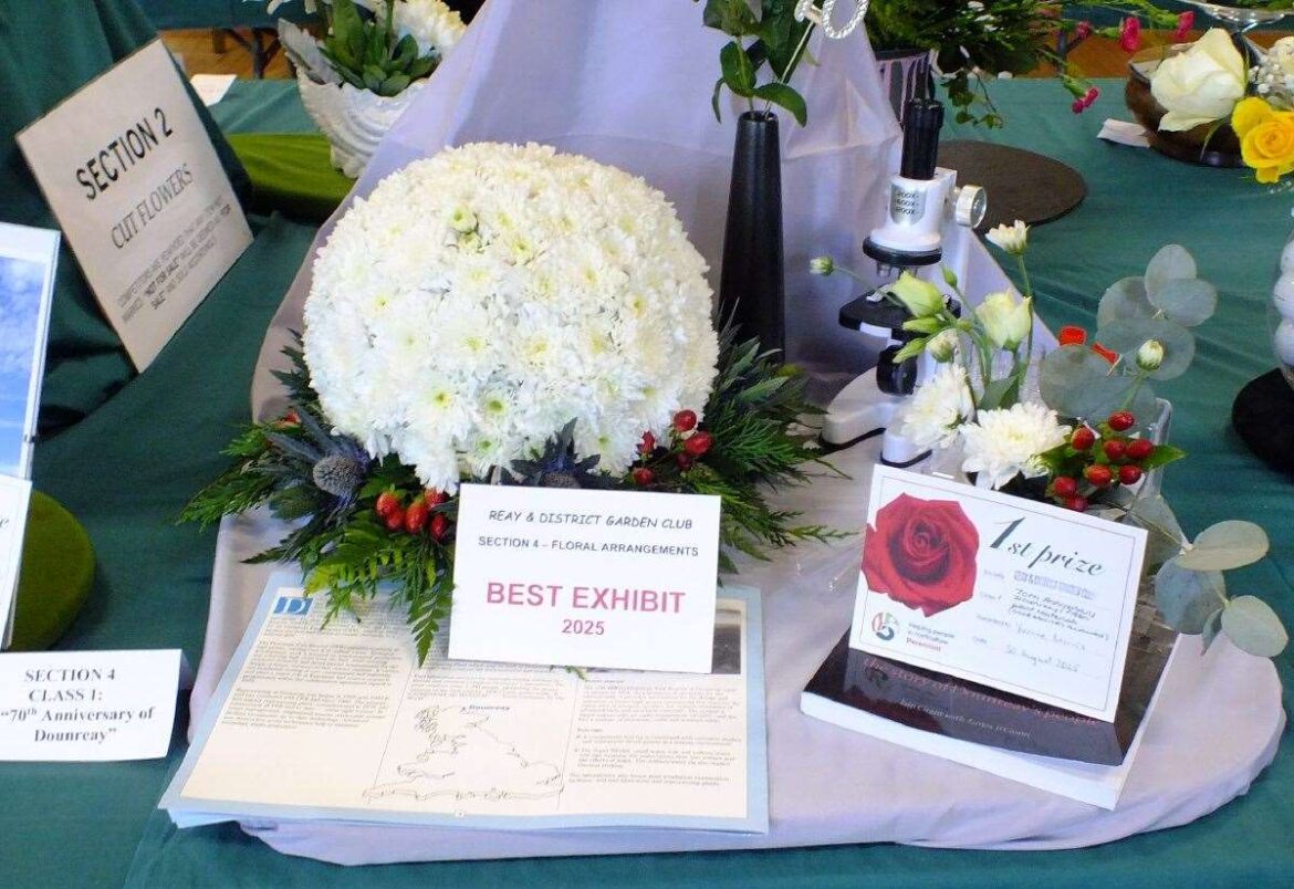 Dounreay’s 70th anniversary marked with special category at Reay gardening club annual show