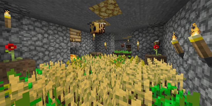 Minecraft Bees Accelerate Garden Growth