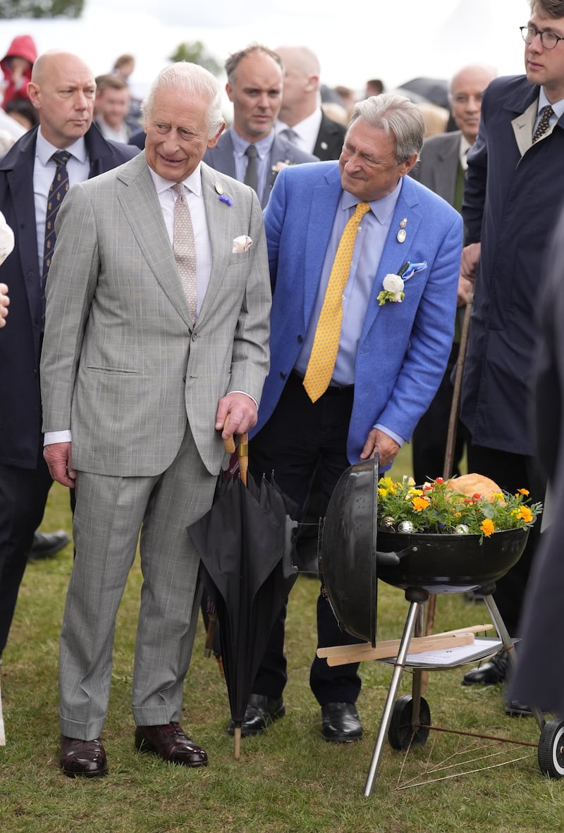 Charles with Alan Titchmarsh at the Royal Windsor Flower Show