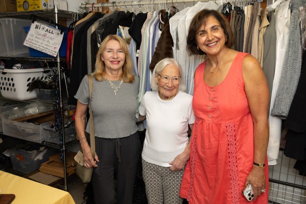 Paula Pospychala, honoree Joyce Burns, Suzanne Meader (Jon Clark)