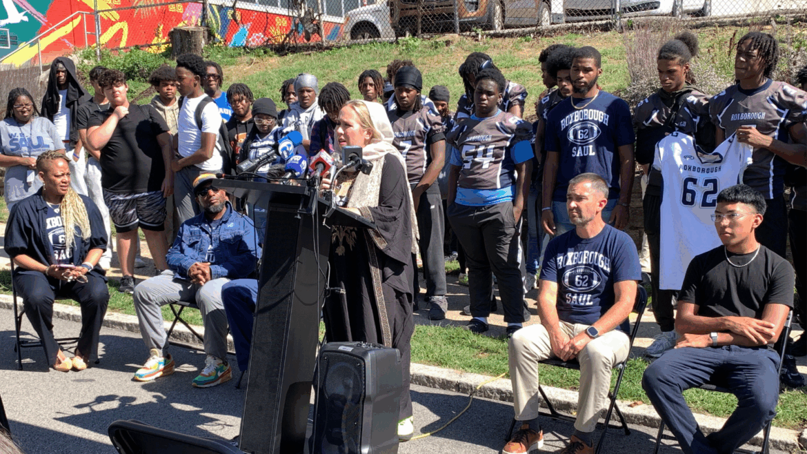Unveiling of a garden at Roxborough High School on Friday, Sept. 26, 2025.