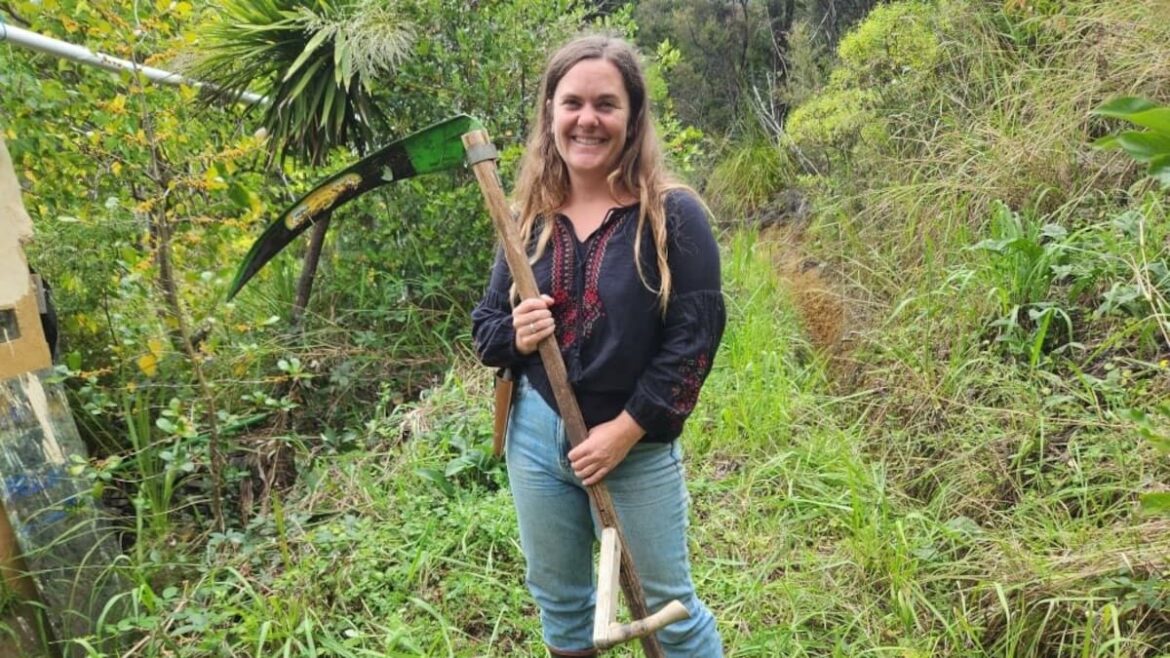 Traditional scythes find new life in Coromandel orchard with Beth Pearsall Traditional scythes find new life in Coromandel orchard with Beth Pearsall