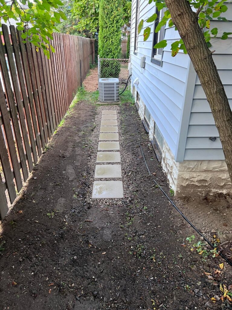 What to plant in alley next to house