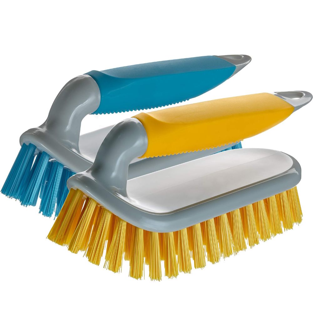 two pack handheld scrubbing brushes 
