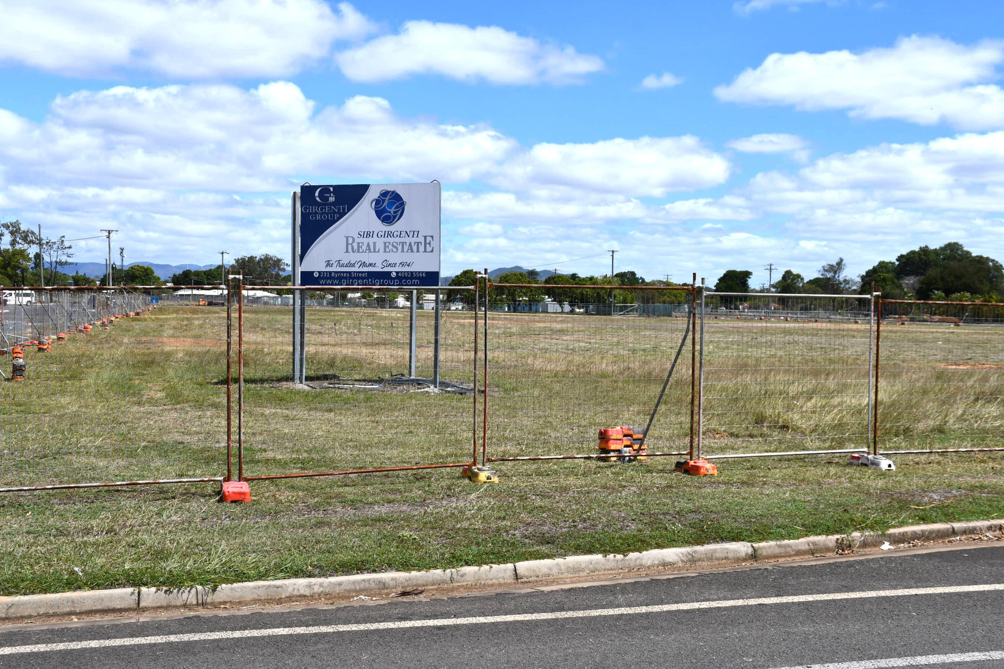 The land on Byrnes Street that will be transformed into a shopping complex that will house the new Woolworths supermarket.