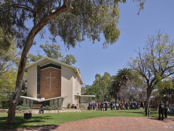 Two of the event’s days were spent in the modernist John Flynn Memorial Church in central Alice Springs.