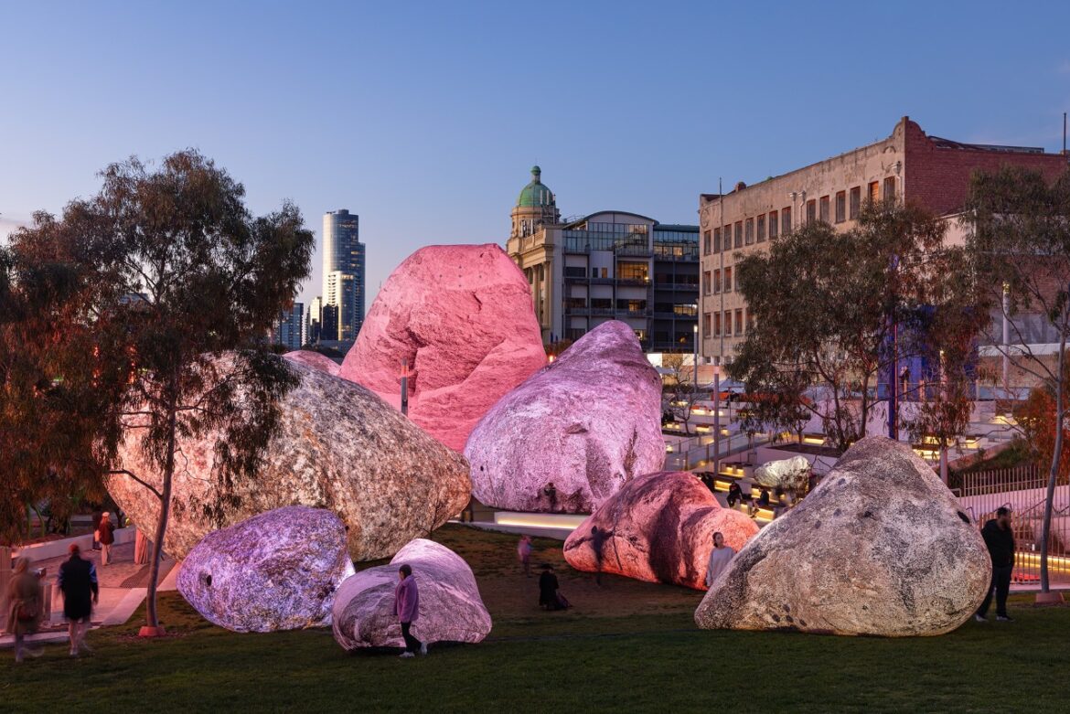 ENESS’s Monumental Rock Garden Is Actually Made of Air