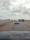 Driver Slams On Brakes After Spotting Black Speck Tumbling Across Highway