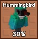 Hummingbird Pet Icon in Roblox Grow a Garden.