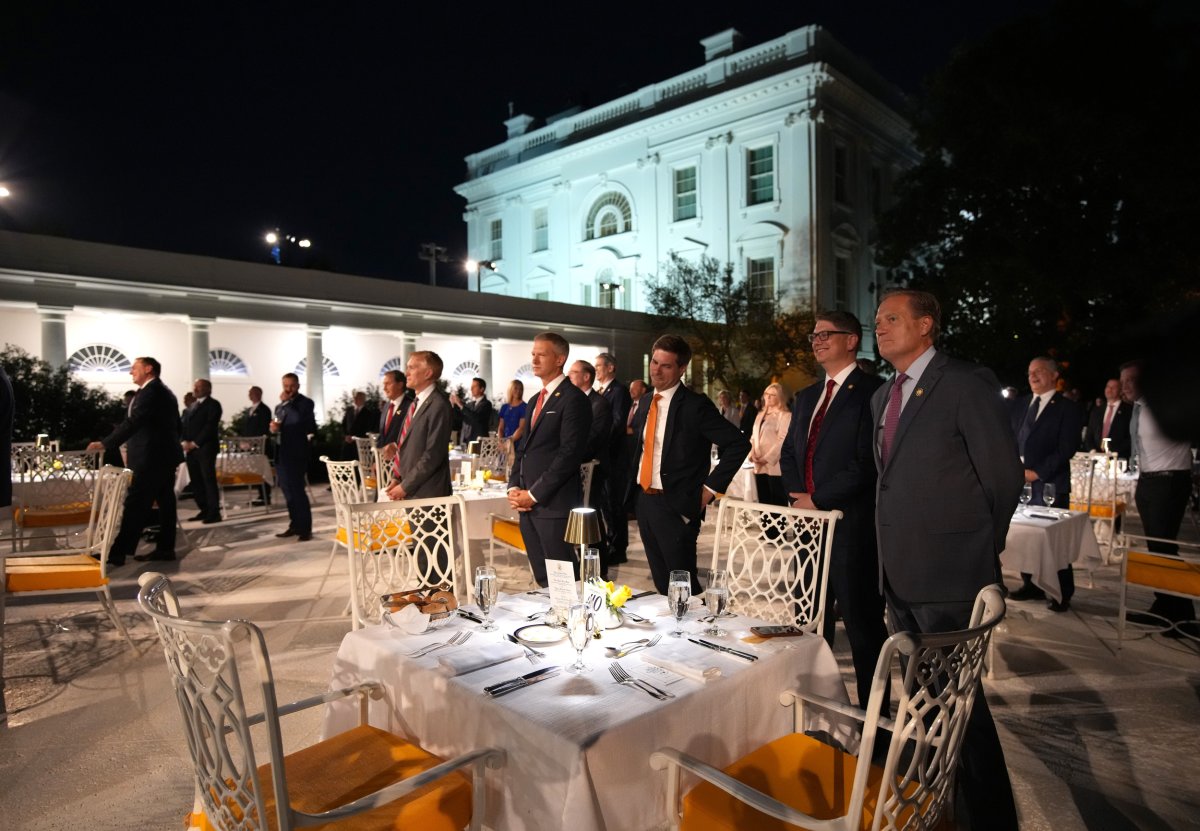 Members of Congress stand 