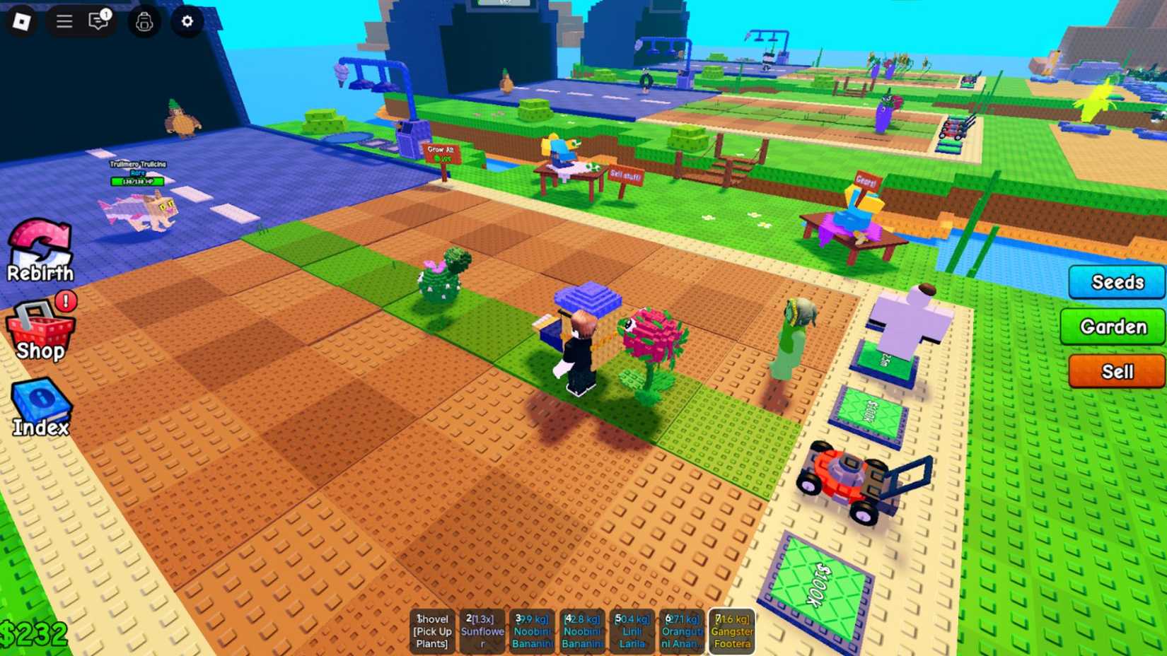 Plants vs Brainrots garden