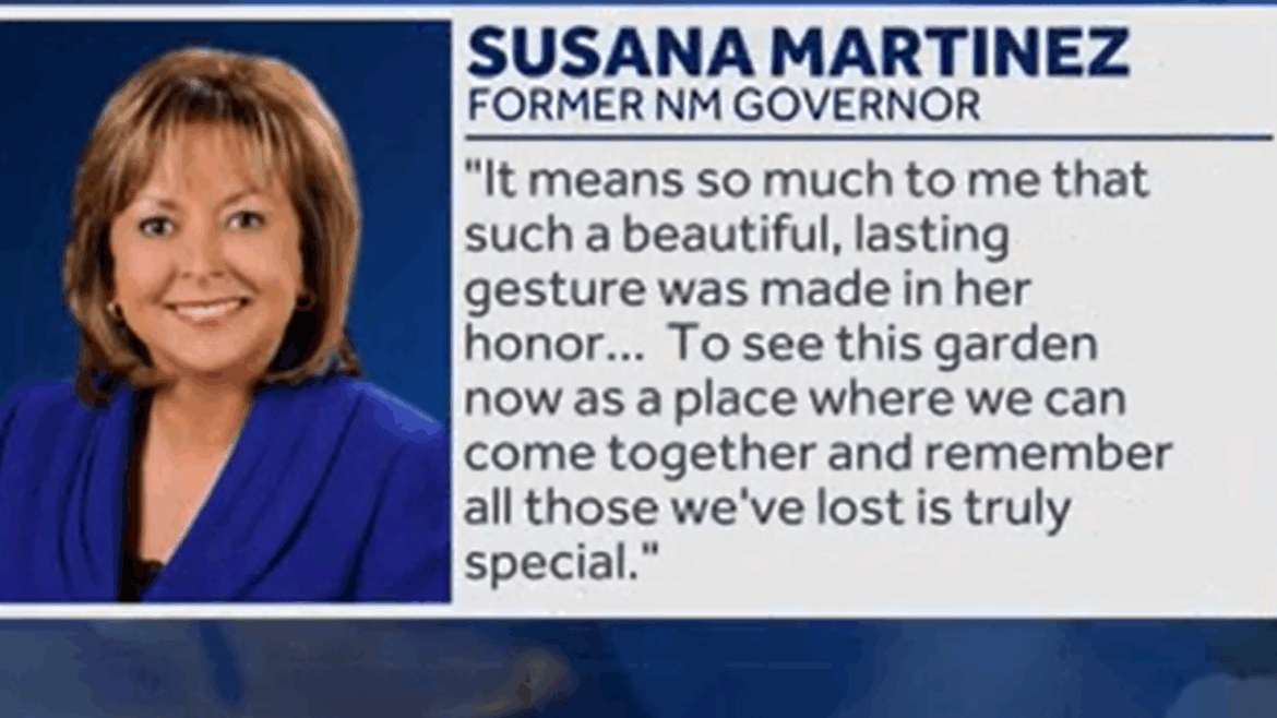 Governor plants garden to honor predecessor's sister