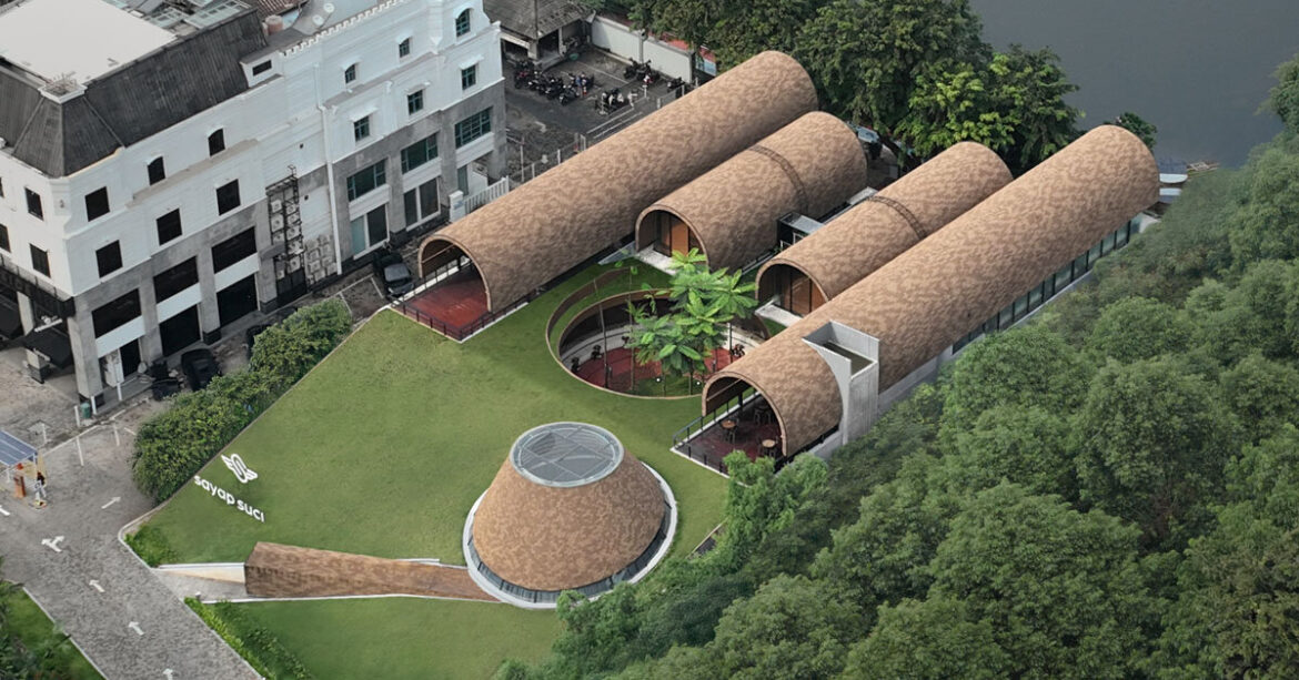 four shelters by RAD+ar expand upon layered garden in jakarta