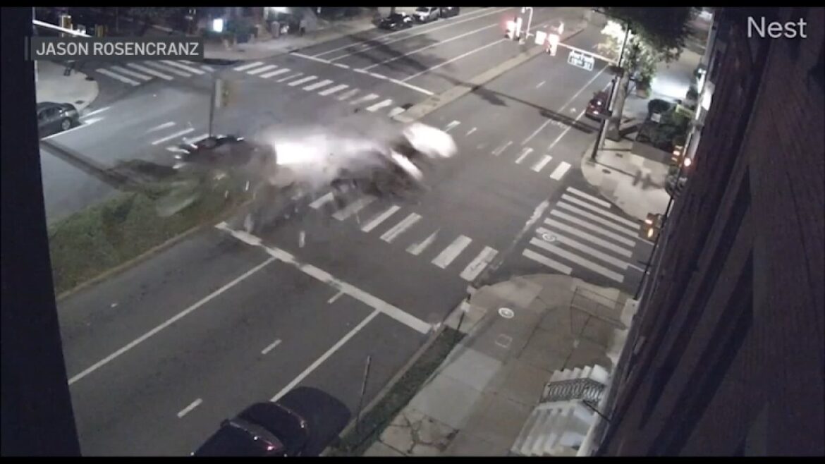 Spring Garden hit-and-run crash caught on surveillance camera – NBC10 Philadelphia
