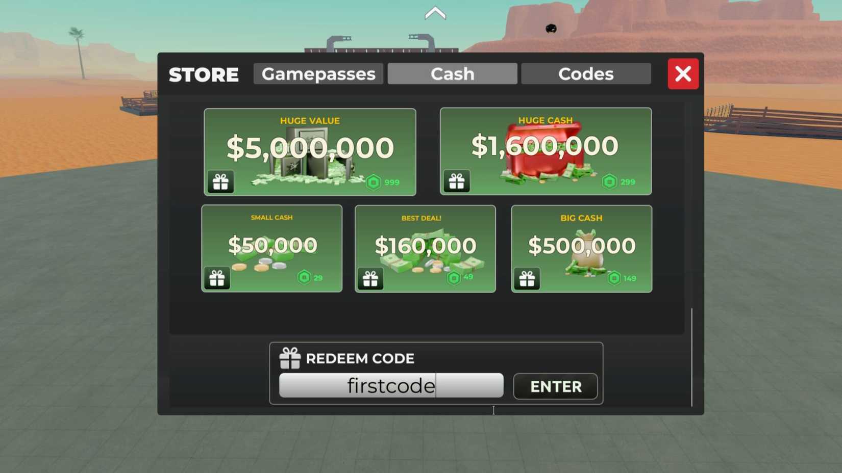 Zombie War Tycoon the codes tab