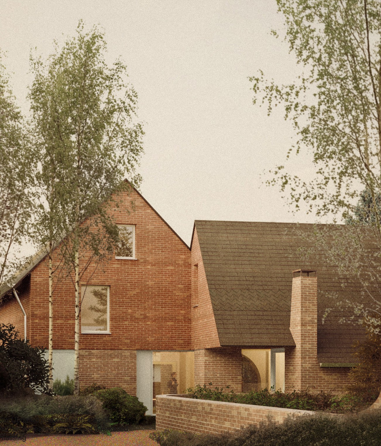 Newlands, a new home on Faye's property in Langton Green, near Tunbridge Wells.