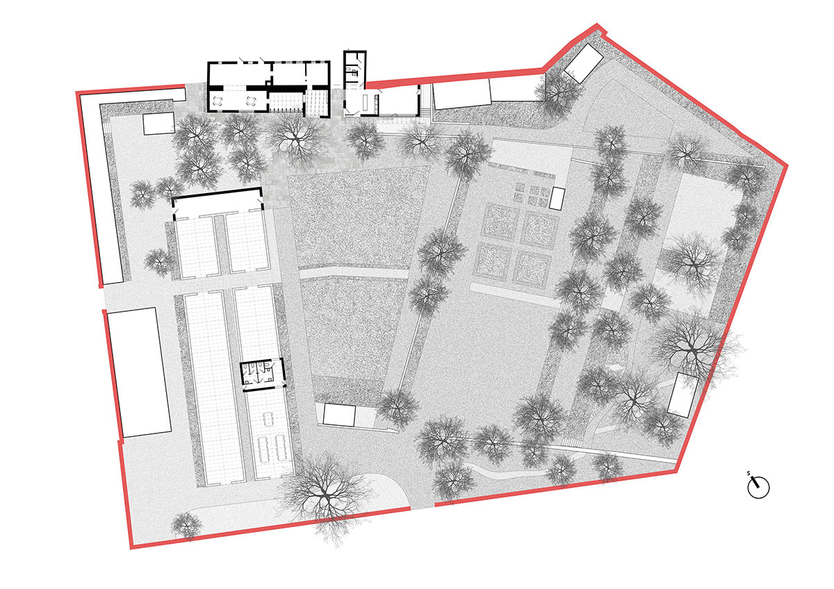 matěj šebek architekti transforms Kraffer Garden into a contemporary community space 